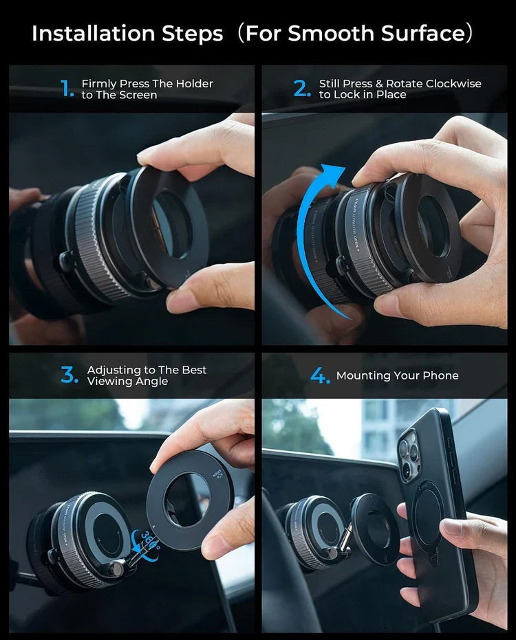 Magnetic Vacuum Phone Holder