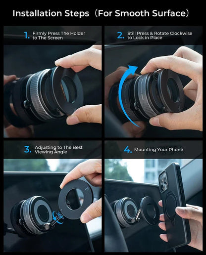 Magnetic Vacuum Phone Holder