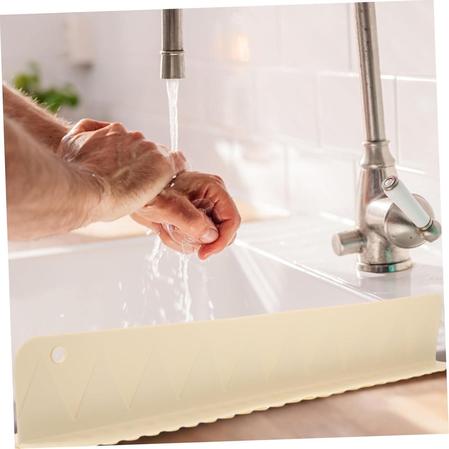 Silicone Sink Splash Guard (Pack of 2) – Keeps Your Countertop Dry & Clean